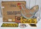 Large Vintage Purina Egg Laying Hen Animated Store Display w/ Shipping Box