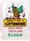 Vintage SST Don't Be A Litter Plug Factory / Industrial Plant Sign