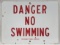 Vintage SSP Chicago Park District No Swimming Sign
