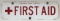 Vintage SSP Chicago Park District + First Aid Sign