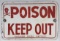 Vintage SST Chicago Park District Poison Keep Out Sign