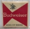 4ft Vintage Budweiser Beer Lexan Advertising Sign