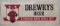 Nearly 10ft Vintage SST Drewrys Beer Embossed Sign