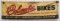 Vintage Columbia Bikes Dealer Canvas Advertising Banner