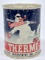Vintage Thermo Anti-Freeze Promotional Tin Bank / Snowman