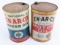 (2) Vintage EN-AR-CO Motor Oil Metal 5 Quart Oil Cans