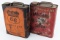 (2) Vintage Phillips 66 Gas Station One Gallon Slim Cans
