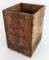 Early Gargoyle Mobiloil ÒAÓ 5 Gallon Oil Can Wooden Shipping Crate