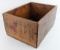Early Gargoyle Mobiloil ÒEÓ 5 Gallon Oil Can Wooden Shipping Crate