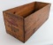 Early Gargoyle Mobiloil BB Oil One Gallon Cans Wooden Shipping Crate