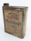 Early French Slim Gargoyle Mobiloil ÒBBÓ 2 Liter Oil Can w/ Cap