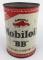 Scarce Early French Gargoyle Mobiloil ÒBBÓ Full Quart Oil Can
