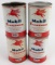 (4) Vintage Mobil Freezone One Quart Metal Anti-Freeze Cans