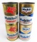 (4) Vintage Mobiloil Special 5 Quart Metal Oil Cans