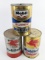 (3) Vintage Mobiloil 5 Quart Metal Oil Cans