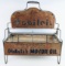 Vintage Mobiloil Service Station Quart Oil Can Display Rack Carrier