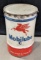 Vintage SOCONY Mobil Mobilube ÒCÓ 100 Pound Barrel Can w/ Lid