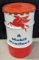 Vintage Mobil Oil 16 Gallon Metal Barrel Can