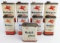 (9) Vintage Mobil Mobilgloss Auto Polish Metal Cans