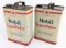 (2) Early SOCONY-VACUUM Mobil Upperlube Gallon Oil Cans