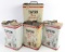 (4) Vintage Mobil Tavern Service Station Cans