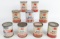 (9) Full Vintage Mobil Hydrotone 8oz Metal Cans
