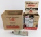 (7) Early SOCONY Mobil Wax 3oz Tubes In Original Display w/ Shipping Box
