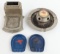 (3) Vintage Mobil Service Station Promotional Ashtrays