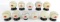 (11) Vintage Mobil Gas Station Glass Baseball Promotional Banks