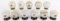 (11) Vintage Mobil Gas Station Glass Baseball Promotional Banks