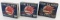 (3) Vintage Mobil Service Station Flying Red Horse First Aid Kit Tins