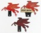 3) Vintage Mobil Gas Station Pegasus License Plate Toppers