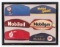 Framed Collection Of Vintage Mobil Service Station Attendant Caps