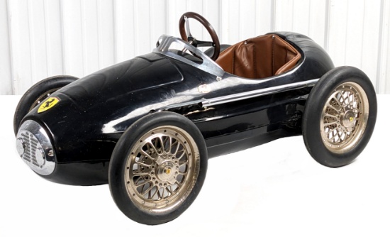 American Retro Ferrari Racer Pedal Car - Black