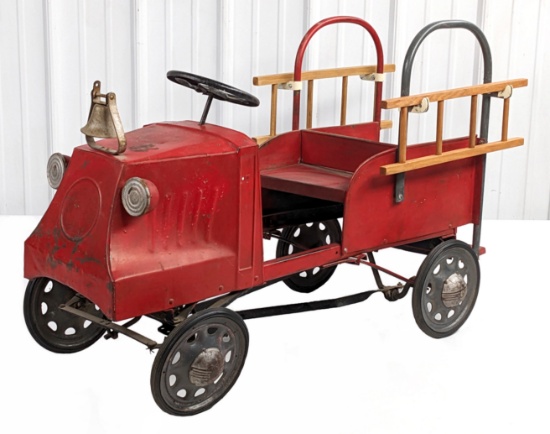 Steelcraft Mack City Fire Dept. Ladder Truck Pedal Car