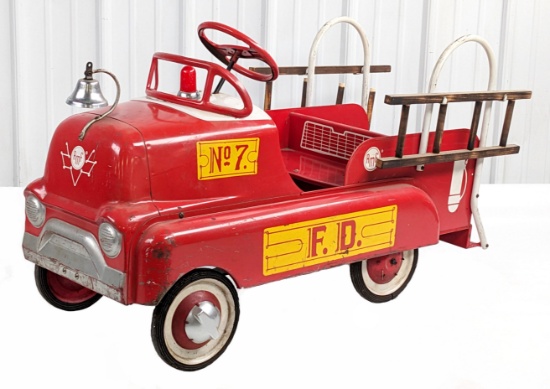 Original AMF GMC Cabover Fire Truck Pedal Car