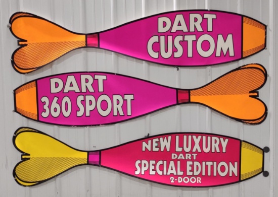 3) 6ft 1970s Dodge Dart Dealership Banners / Custom / Sport / Luxury