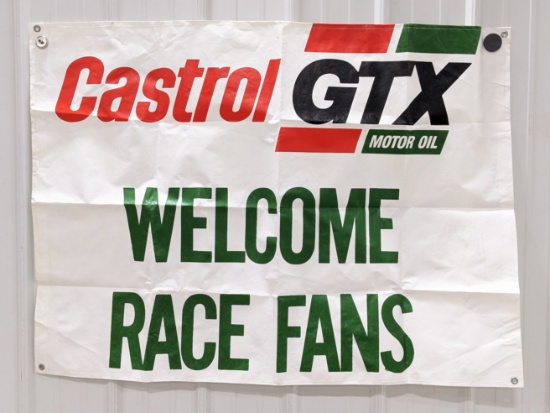 4ft Castrol GTX Motor Oil Welcome Race Fans Banner