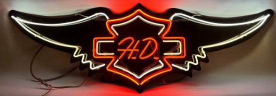 6ft Custom Harley-Davison 2-Color Neon Advertising Sign