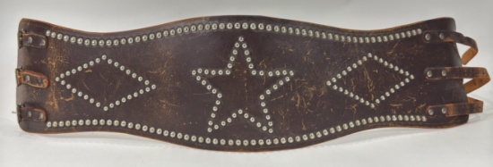 1940s-50s Custom Studded Leather Motorcycle Kidney Belt