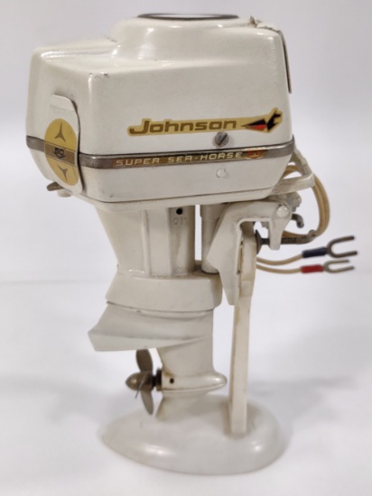 Vintage K&O Japan Johnson Super Sea-Horse 50 Battery Op Outboard Boat Motor
