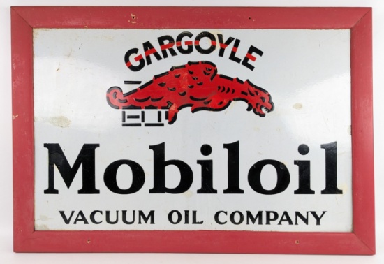 Early SSP VACUUM Oil Gargoyle Mobiloil Advertising Sign