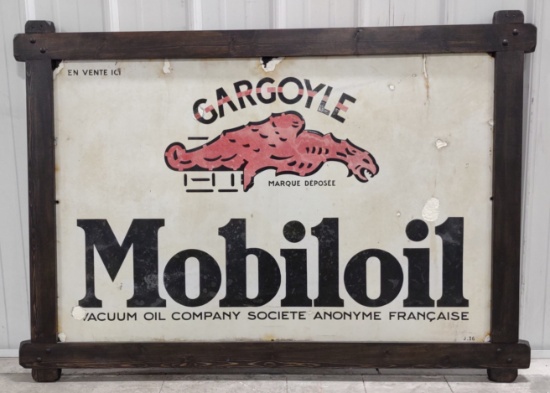 Early SSP French Gargoyle Mobiloil Advertising Sign