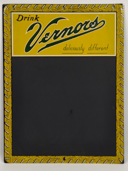 Vintage SST Vernors Ginger Ale Chalkboard Advertising Sign
