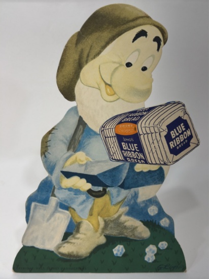 1950s Donald Duck Bread Disney Snow White Sign