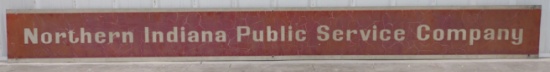 10ft Vintage SST Northern Indiana Public service Company NIPSCO Sign