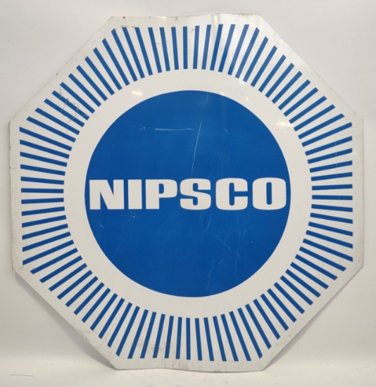 Vintage SST Northern Indiana Public Service Company NIPSCO Sign