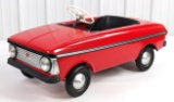 Original Russian Moskvich Pedal Car - Red