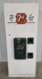 Vintage 7up Soda SelVend Vending Machine w/ SSP 7up Sign