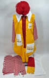 Original Vintage McDonaldÕs Ronald McDonald Restaurant Issued Costume w/ Extras